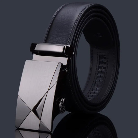 Men's Premium Leather Belt with Automatic Buckle