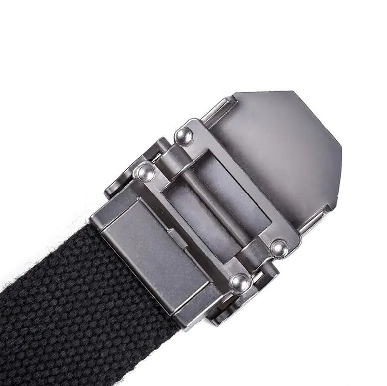 Camouflage Tactical Canvas Belt with Woven Design