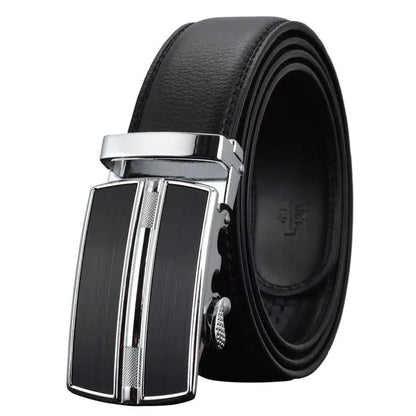 Genuine Leather Automatic Buckle Men's Fashion Belt