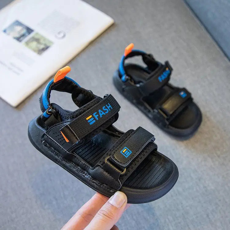 Boys' Soft Bottom Summer Beach Sandals for School