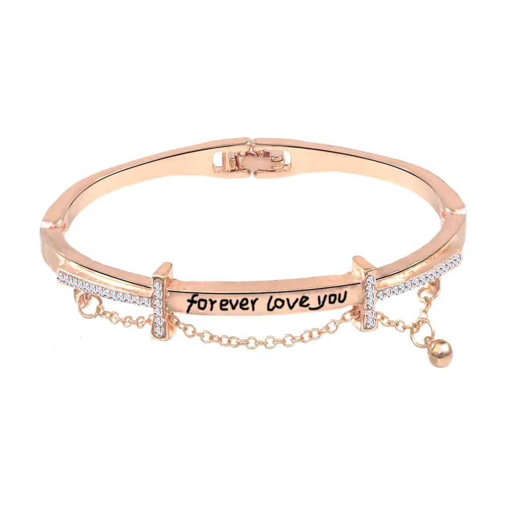 Rose Gold Bracelet and Bangle Set for Women