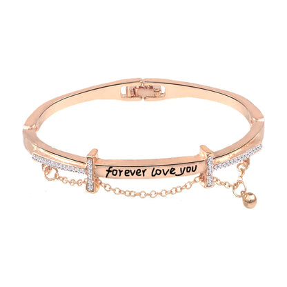 Rose Gold Bracelet and Bangle Set for Women