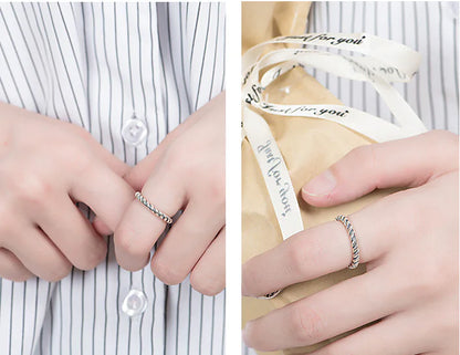 Braided Ring, Twisted Ring, Korean Style Ring