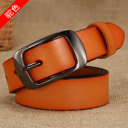 Women's Genuine Leather Belt - Versatile & Classic Style
